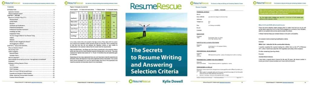Inside Resume Rescue: The Secrets to Resume Writing and Answering Section Criteria eBook written by Kylie Dowell